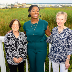 Founder Emerita Betsy Marlow(far left) Executive Director Natasha Brockington (Middle) and Founder Emerita Jo Fortuna (Far Right) 